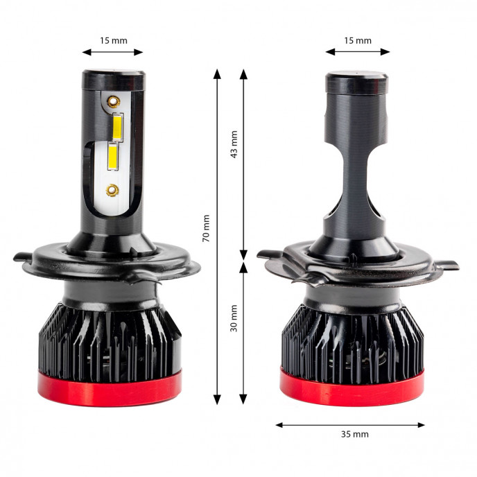 LED-koplampen BF-serie H4/H19 AMiO-02241