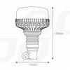LED Waarschuwingslamp 36 LED flex R65 R10 12V 24V W03p AMIO-02293