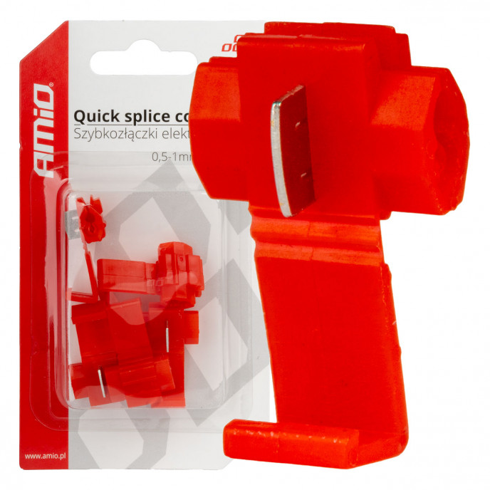Quick Connect Connector 0,5-1mm2 10A 5st blister