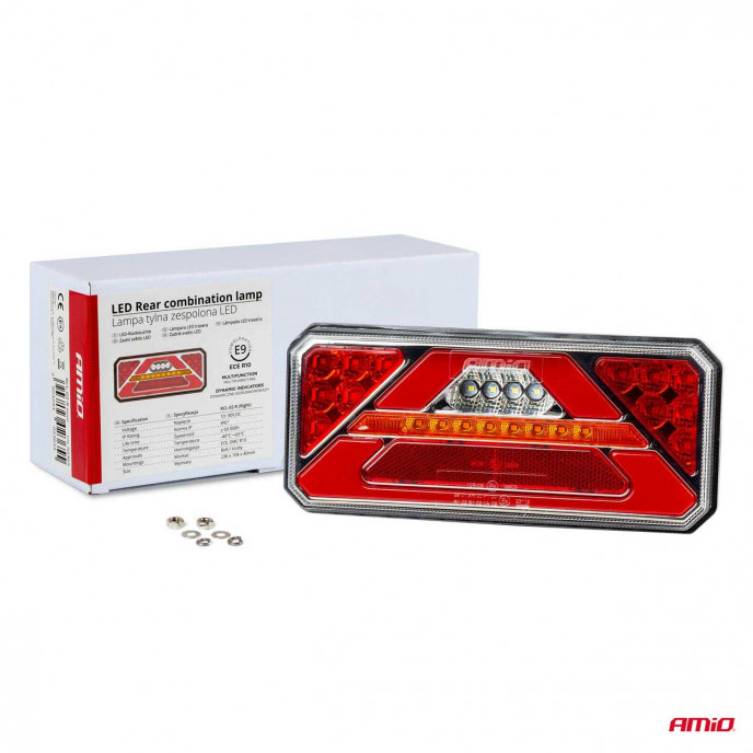Led-achterlamp AMiO RCL-02-R dynamisch, rechts