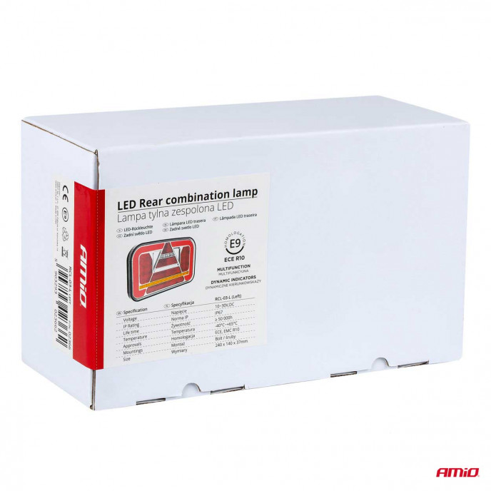 LED-achterlicht AMiO RCL-03-L dynamisch, links