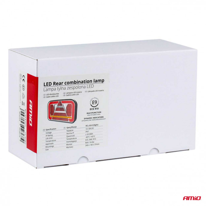 Led-achterlamp AMiO RCL-03-R dynamisch, rechts