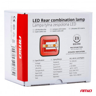 Led-achterlamp AMiO RCL-08-LR dynamisch links/rechts