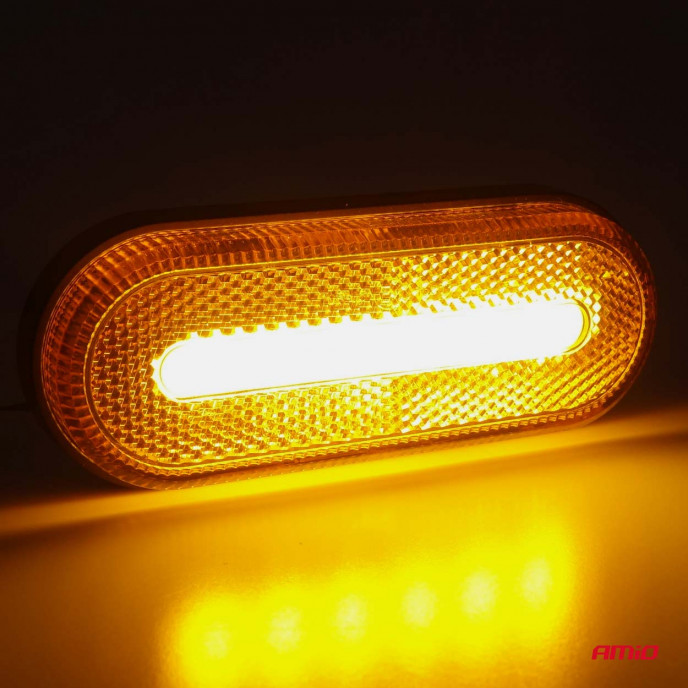 Markering omtrek LED-lamp AMiO OM-01-O ovaal, oranje
