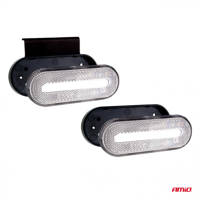 Markeringsomtrek LED-lamp AMiO OM-01-W ovaal, wit