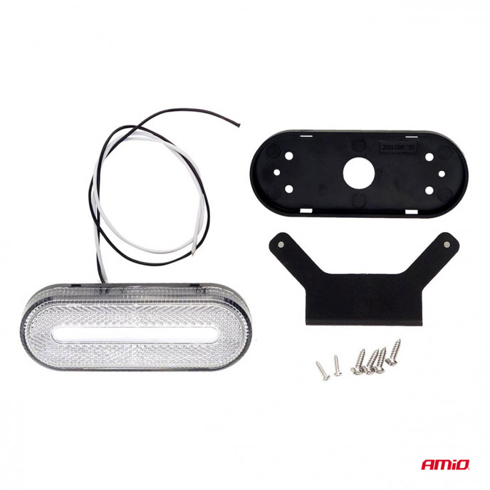 Markeringsomtrek LED-lamp AMiO OM-01-W ovaal, wit