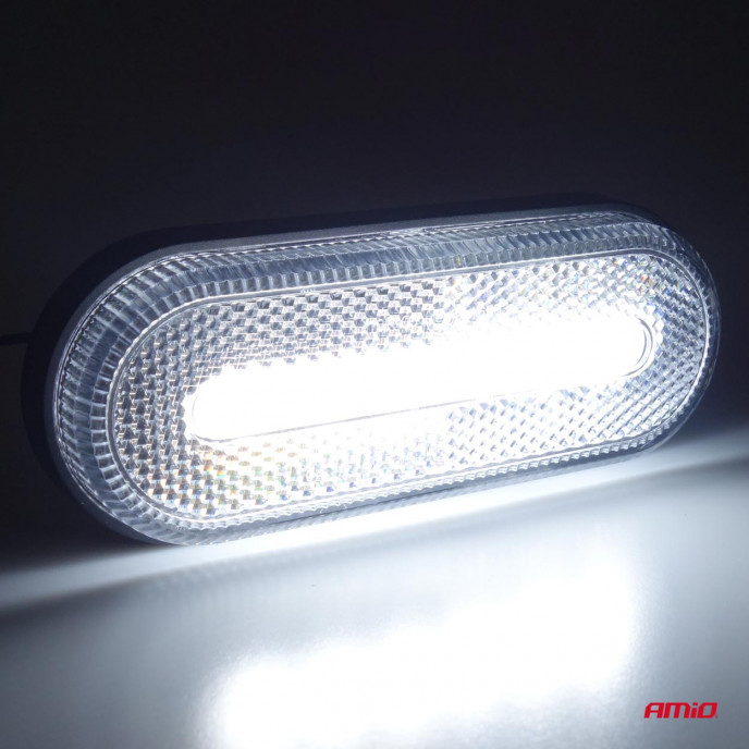 Markeringsomtrek LED-lamp AMiO OM-01-W ovaal, wit