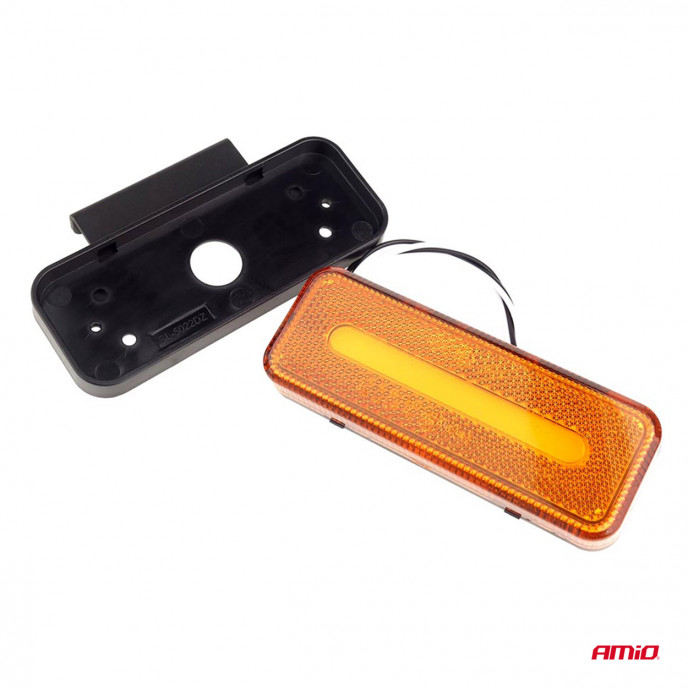 Markeringsomtrek LED-lamp AMiO OM-02-O rechthoekig, oranje