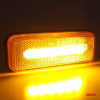 Markeringsomtrek LED-lamp AMiO OM-02-O rechthoekig, oranje