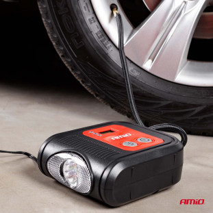 Auto Luchtcompressor met digitale manometer en LED-verlichting 12V Acomp-10