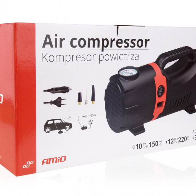 Auto Luchtcompressor 12V/230V Acomp-09
