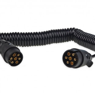 7PIN Spiraalkabel 12V 6 m