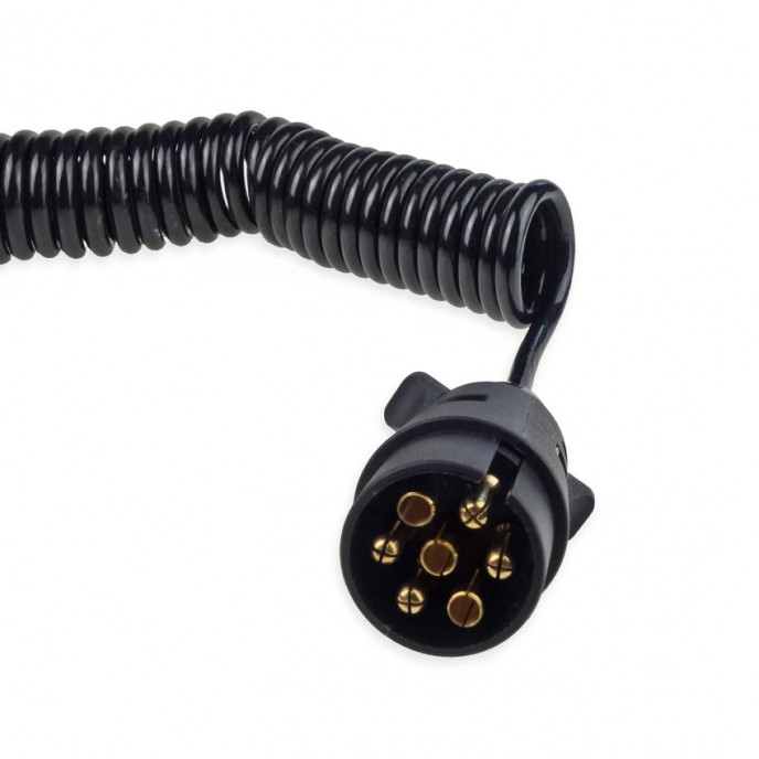 7PIN Spiraalkabel 12V 6 m
