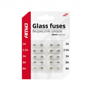 Glaszekeringen mini (20mm) 10 stuks