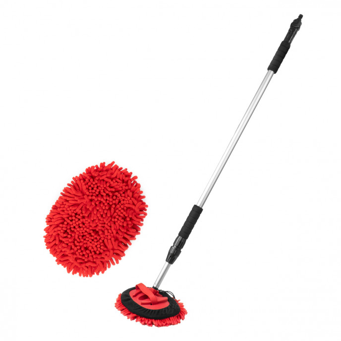 Chenille telescopische doorstroomborstel 120-200cm AMIO-02398