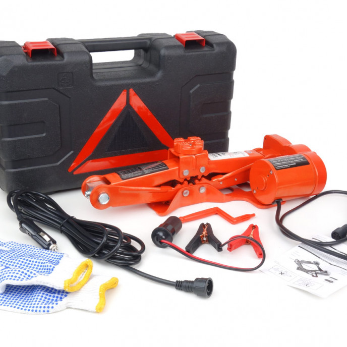 Elektrische schaarkrik met afstandsbediening en reparatiekit 3T 12V AMIO-02406