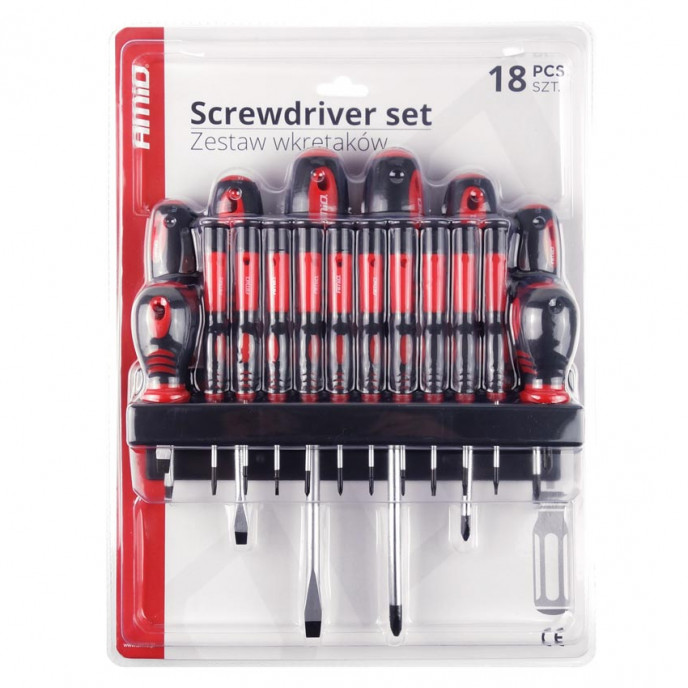 Schroevendraaierset met hanger CR-V, 18-delig