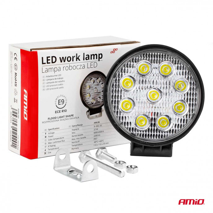 Werklamp AWL06 9 LED FLOOD 9-36V