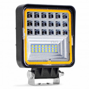 Werklamp AWL12 42 LED FLootlight & Spotlight 9-36V, afm.: 110x110mmm Angel Eyes 