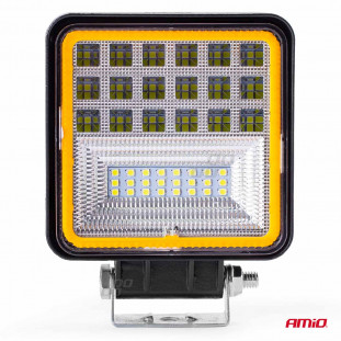 Werklamp AWL12 42 LED FLootlight & Spotlight 9-36V, afm.: 110x110mmm Angel Eyes 