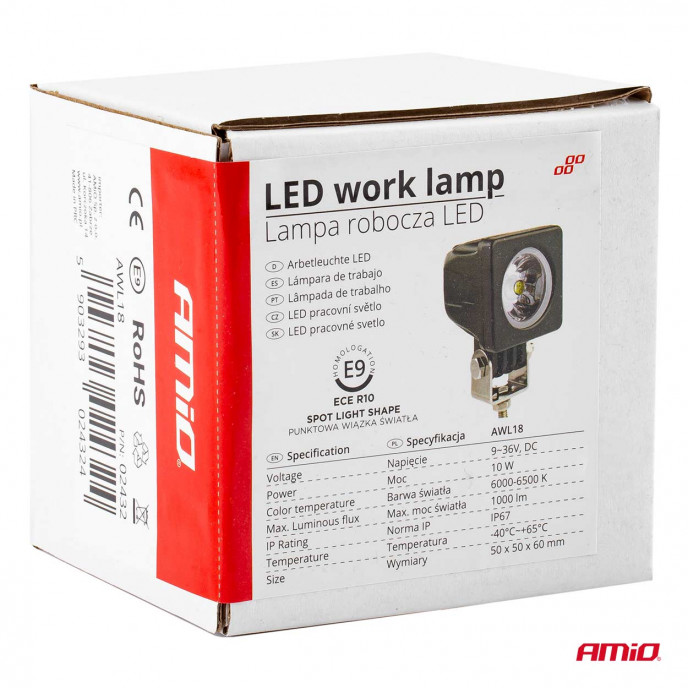 Werklamp AWL18 1LED HP SPOT 9-36V