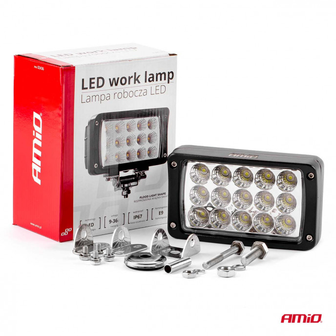 Werklamp AWL22 15LED Floodlight 9-36V, afm: 160x90mm