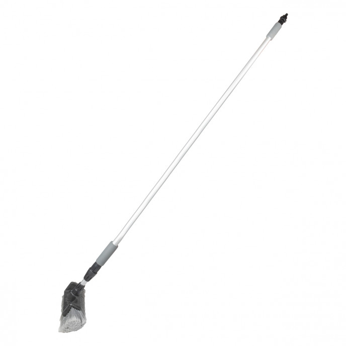 Telescopische Doorstroomwasborstel 141-240cm AMIO-02475