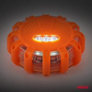 Weg Draagbare LED-waarschuwingslamp met werkende zaklampfunctie 3xAAA IP65 12SMD + 3SMD