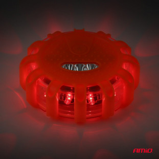 Weg Draagbare LED-waarschuwingslamp met werkende zaklampfunctie 3xAAA IP65 12SMD + 3SMD