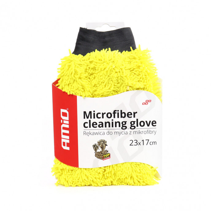 Microvezel handschoen geel 23x17cm 71g