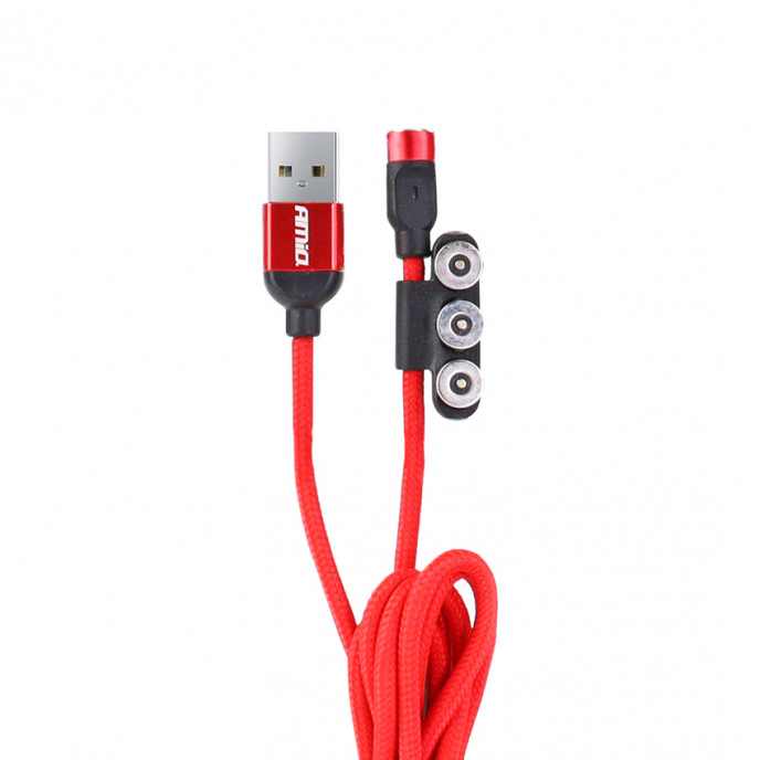 Magnetische poort Combo kabel Lightning/USB C/micro USB 1m UC-08