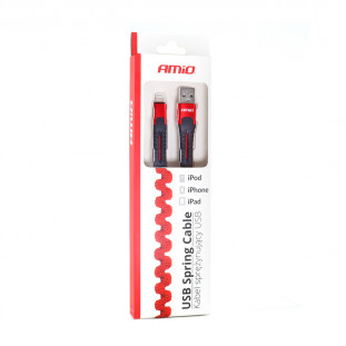 USB naar Lightning veerkabel 1.2m AMiO UC-13