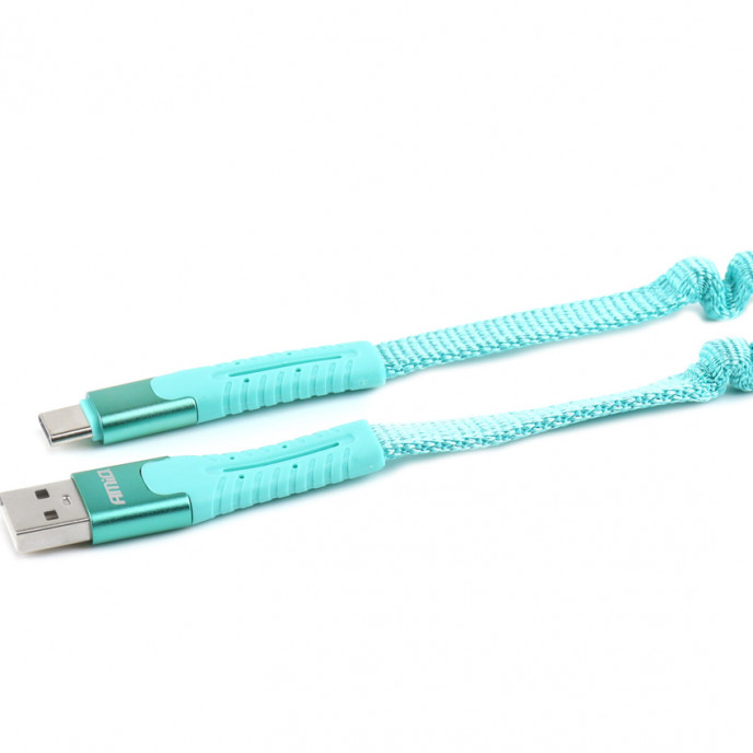 USB naar USB-C veerkabel 1,2 m AMiO UC-14