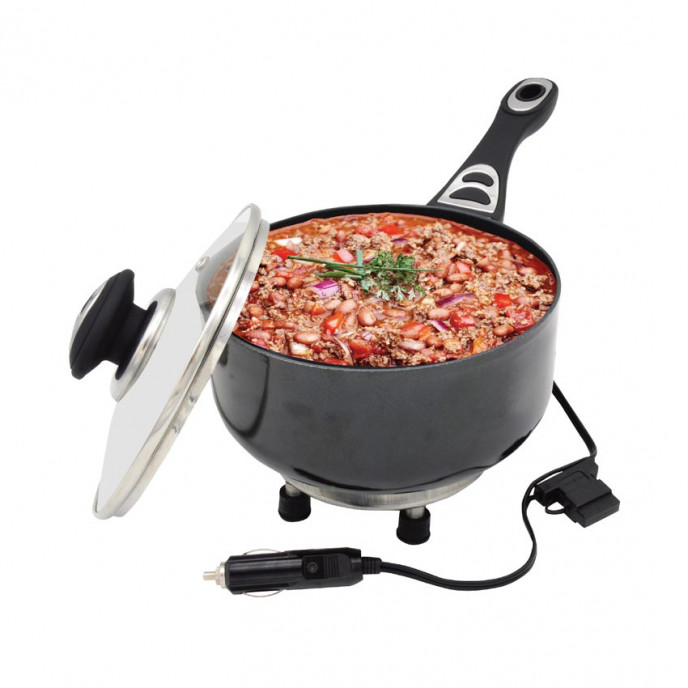 Elektrische steelpan voor auto 18cm x 8cm 150W 12V