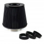 Car Air Conical Filter zwart, universeel, 3 montageadapters AMIO-02546