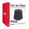 Car Air Conical Filter zwart, universeel, 3 montageadapters AMIO-02546