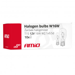 Halogeenlampen W16W T15 16W W2.1x9.5d 12V 10st