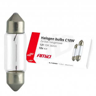 Halogeenlampen C10W Soffitte 36mm 12V 10st