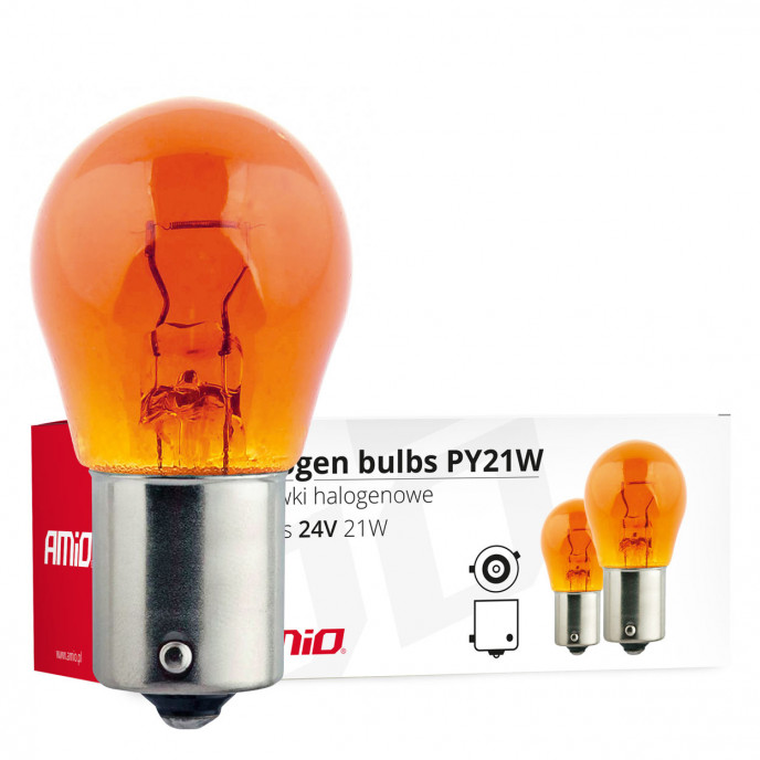 Halogeenlampen PY21W BAU15s 24V 21W AMBER