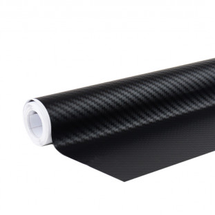 3D CARBON fiber BLACK folie 30cm x 150cm
