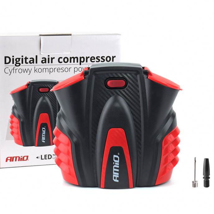 Auto Luchtcompressor met digitale manometer en LED-licht 12V ACOMP-16
