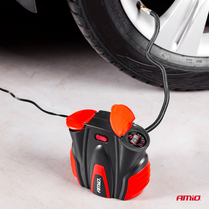 Auto Luchtcompressor met digitale manometer en LED-licht 12V ACOMP-16
