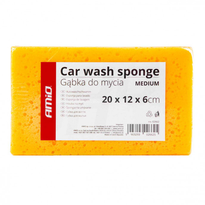 Spons voor autowasstraat AMiO MEDIUM 20 x 12 x 6 cm