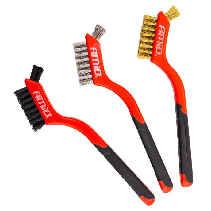 Stalen draadborstel set