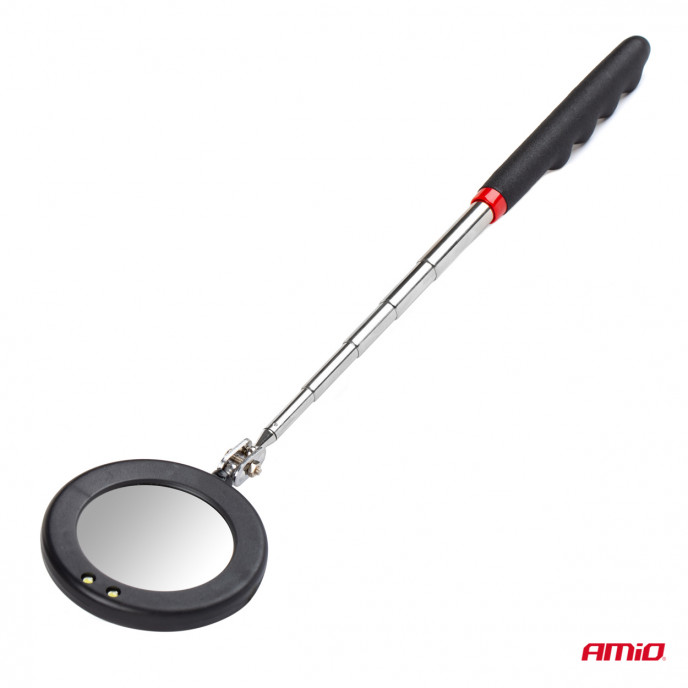 Telescopische inspectiespiegel met LED-lamp