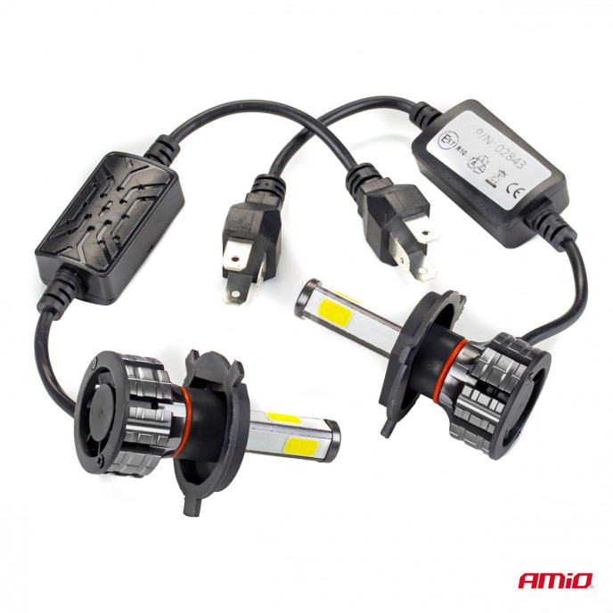 LED-koplampen COB-serie H4 AMiO-02843