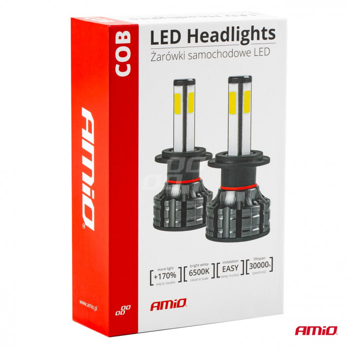 LED-koplampen COB-serie H4 AMiO-02843