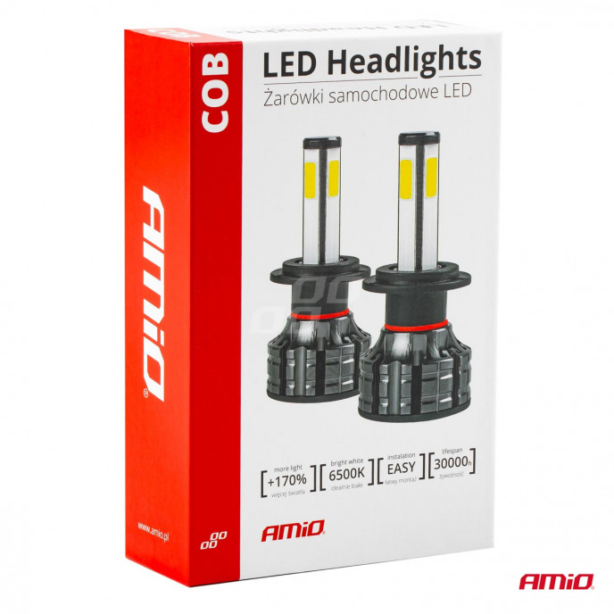 LED-koplampen COB-serie H7 AMiO-02844