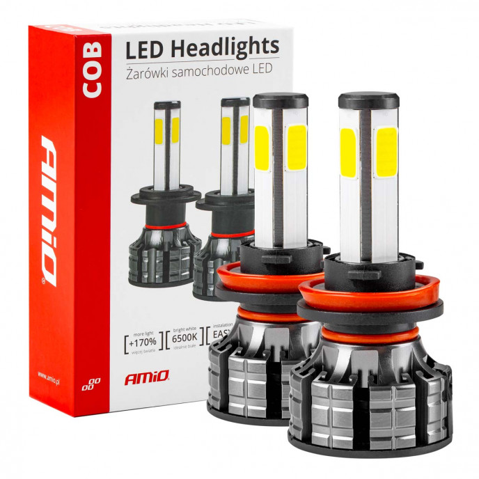 LED-koplampen COB-serie H8/H9/H11 AMiO-02845