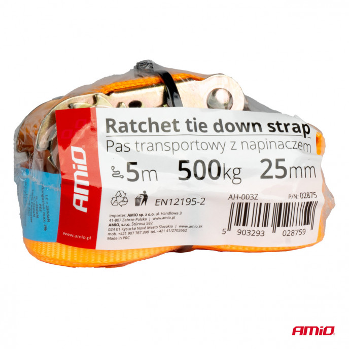 Ratel vastzetten 500kg 25mm 5m BELT-07